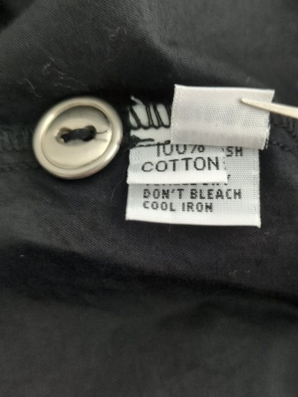 PLANET by Lauren G Cotton Signature Black Shirt Top One Size Oversized Drape - Picture 9 of 13